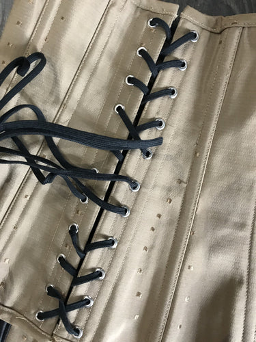 Scandals Taupe Satin Corset